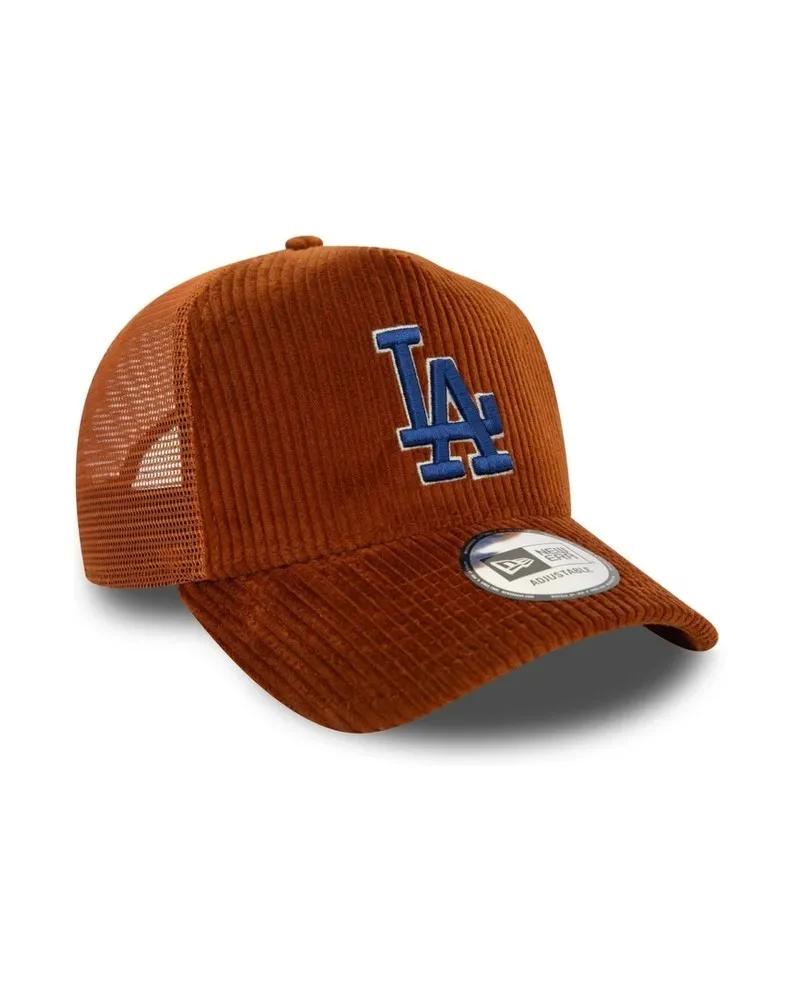 Gorra new era marron dodgers mlb cord trucker losdod