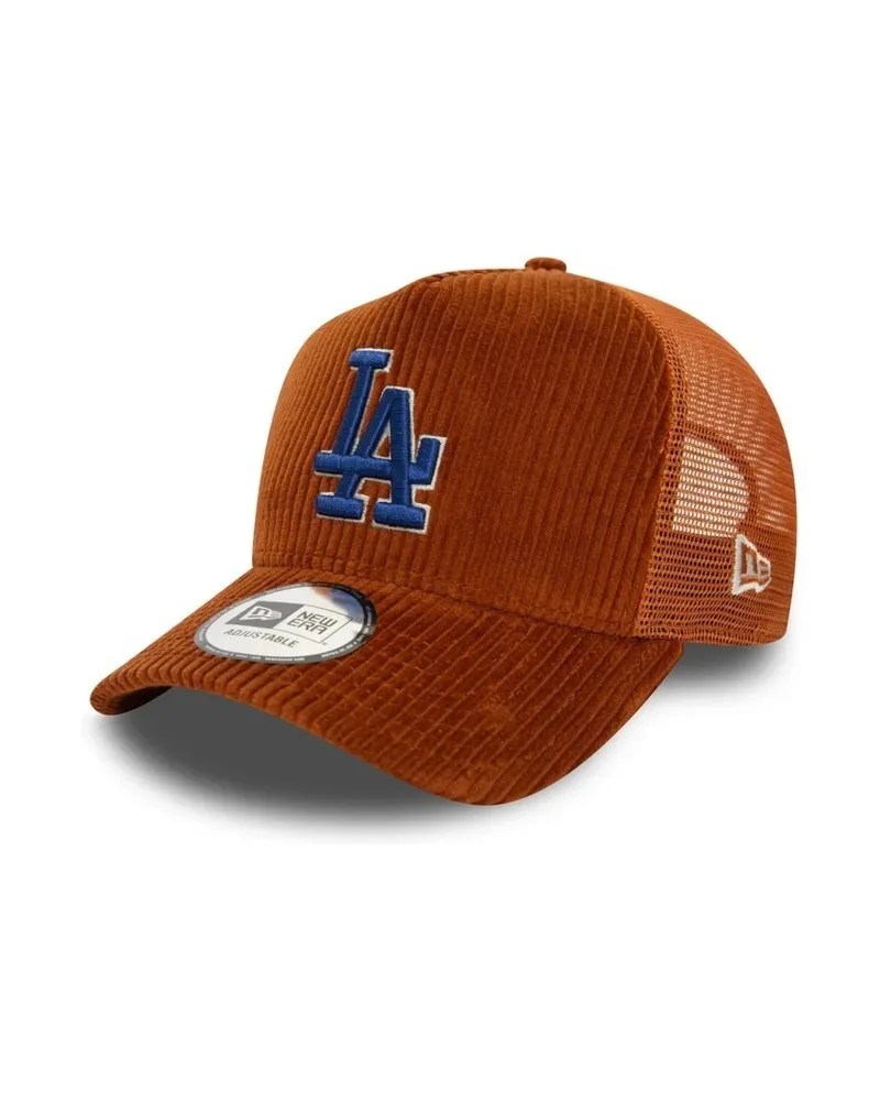 Gorra new era marron dodgers mlb cord trucker losdod