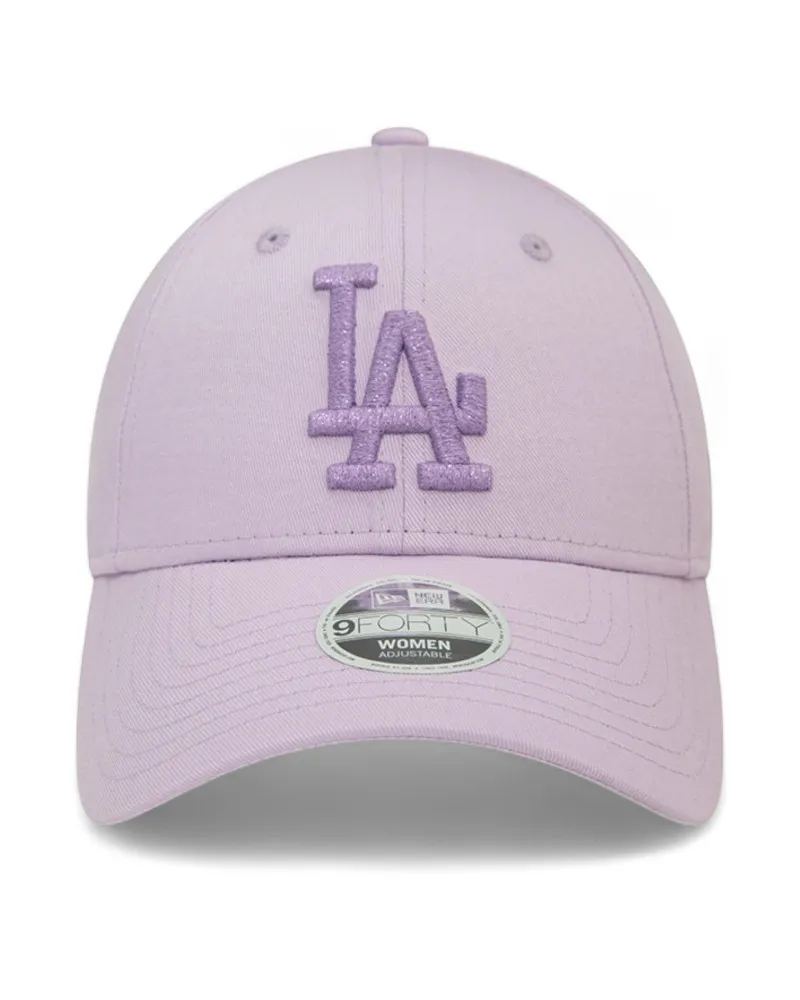 Gorra new era morada dodgers wmns metallic logo 9forty losdod