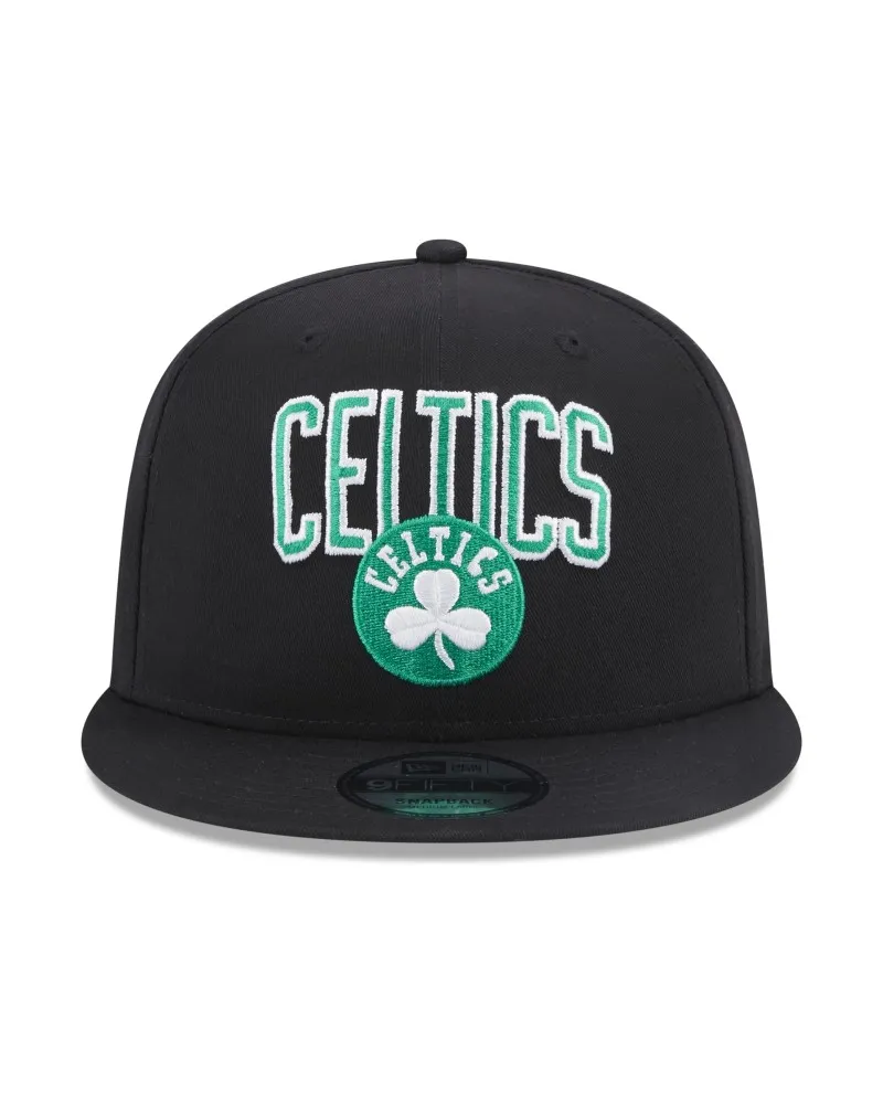 GORRA NEW ERA NEGRA CELTICS NBA PATCH 9FIFTY BOSCEL
