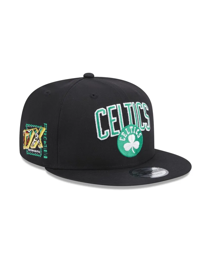 GORRA NEW ERA NEGRA CELTICS NBA PATCH 9FIFTY BOSCEL