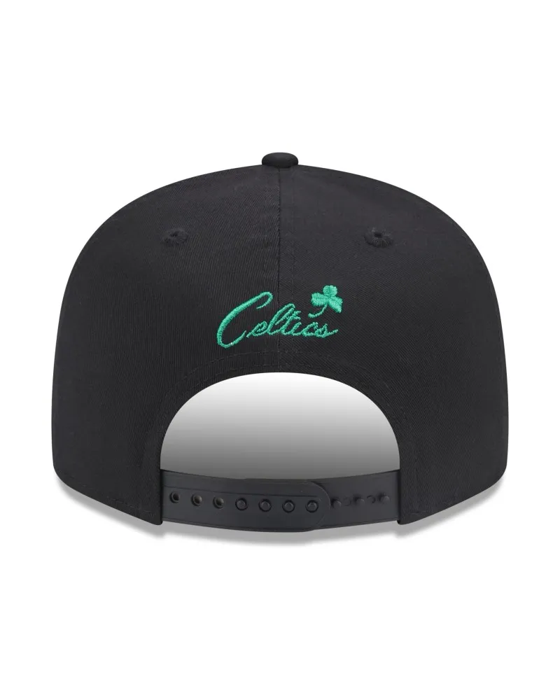 GORRA NEW ERA NEGRA CELTICS NBA PATCH 9FIFTY BOSCEL