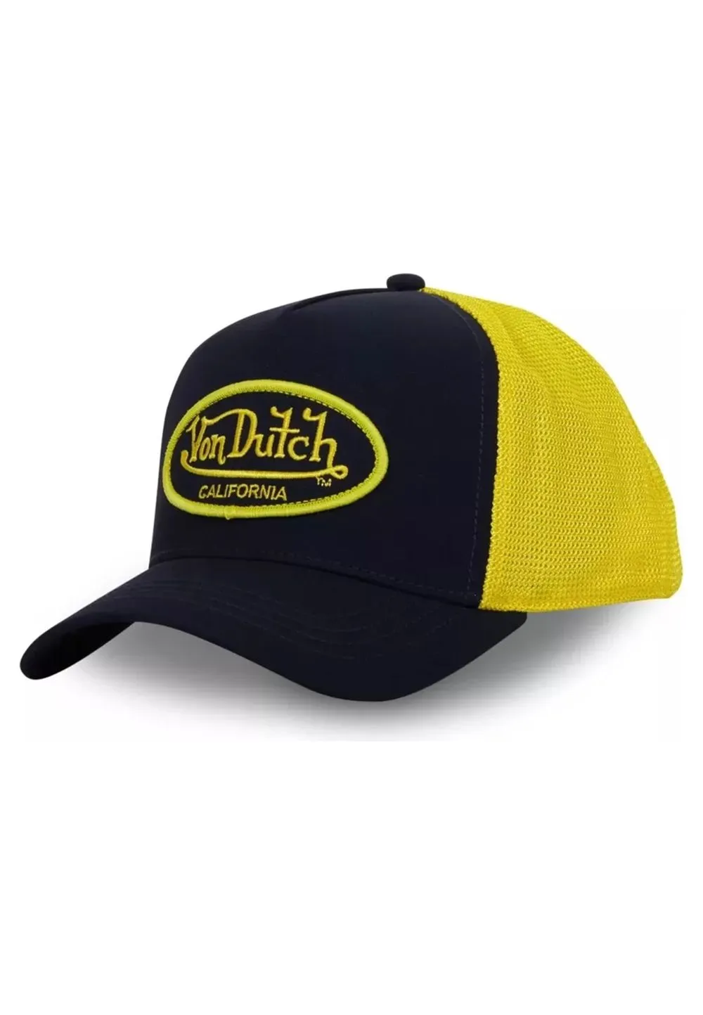 Gorra von dutch negra/amarilla ct blye trucker cap
