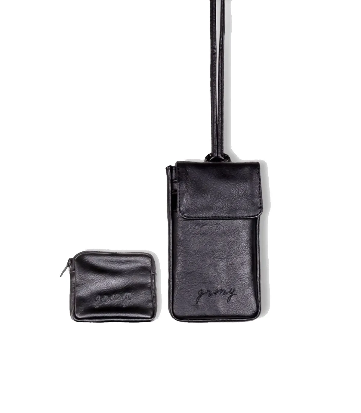 GRIMEY  BOLSO UNISEX NEGRO  IAM PU LEATHER PURSE AND TRAVE