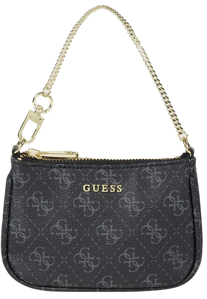 Guess Bolso sintético con correa de cadena para mujer en carbón