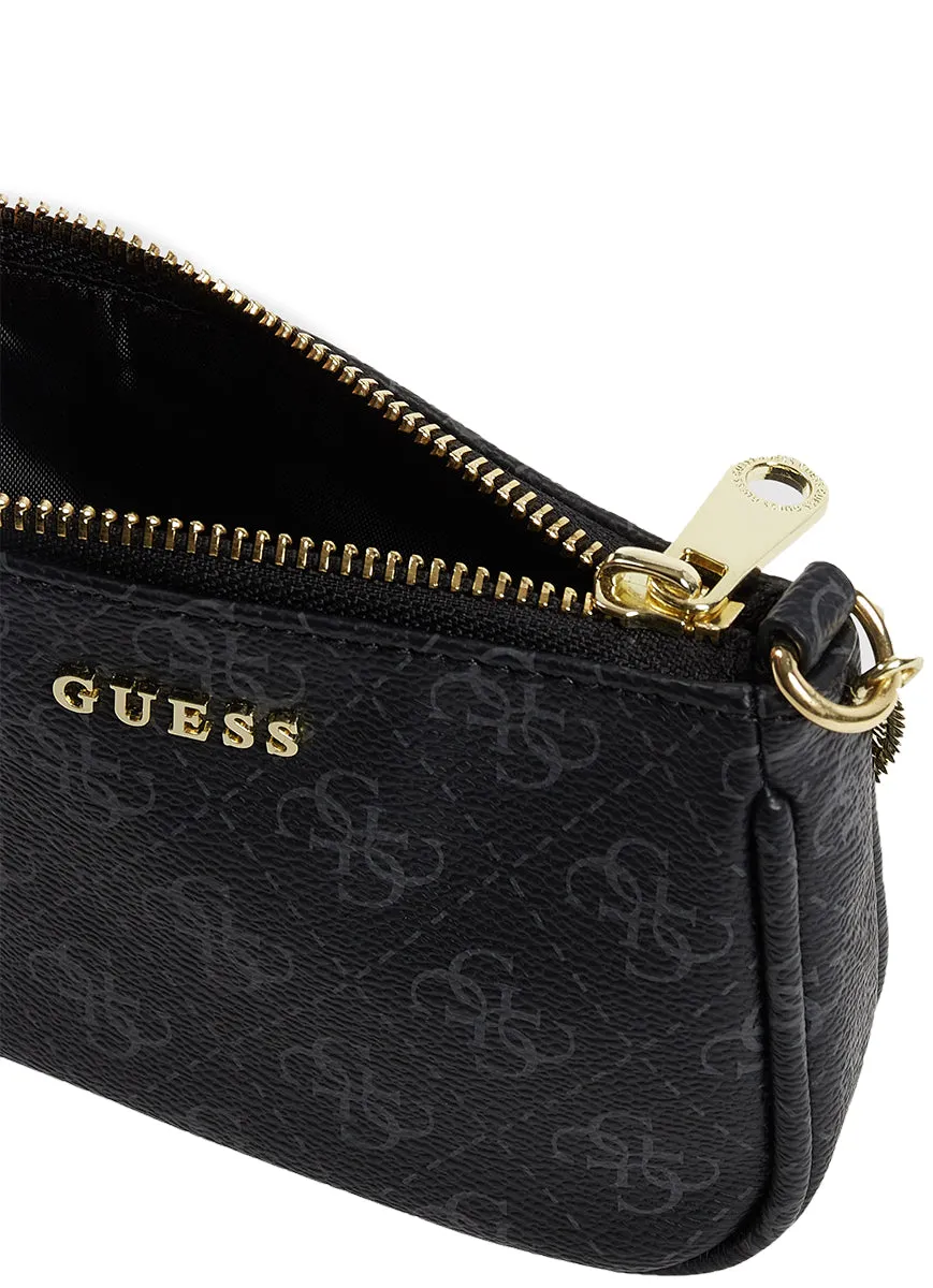 Guess Bolso sintético con correa de cadena para mujer en carbón