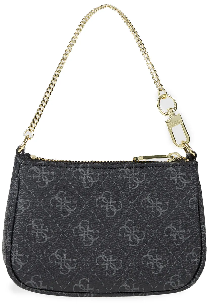 Guess Bolso sintético con correa de cadena para mujer en carbón