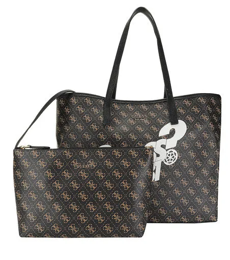 Guess Vikky Bolso Bolso de mano con bolsa para mujer en marrón