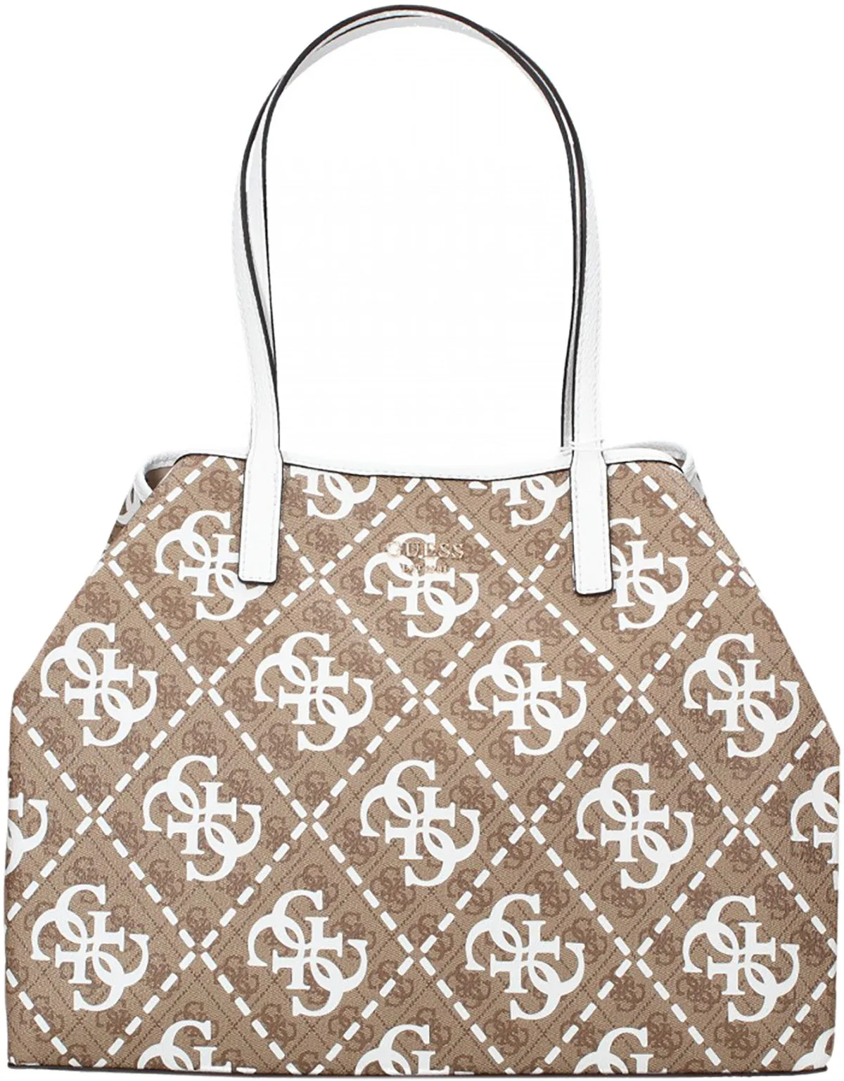 Guess Vikky Bolso de mano sintético con logo 4G para mujer en lattee