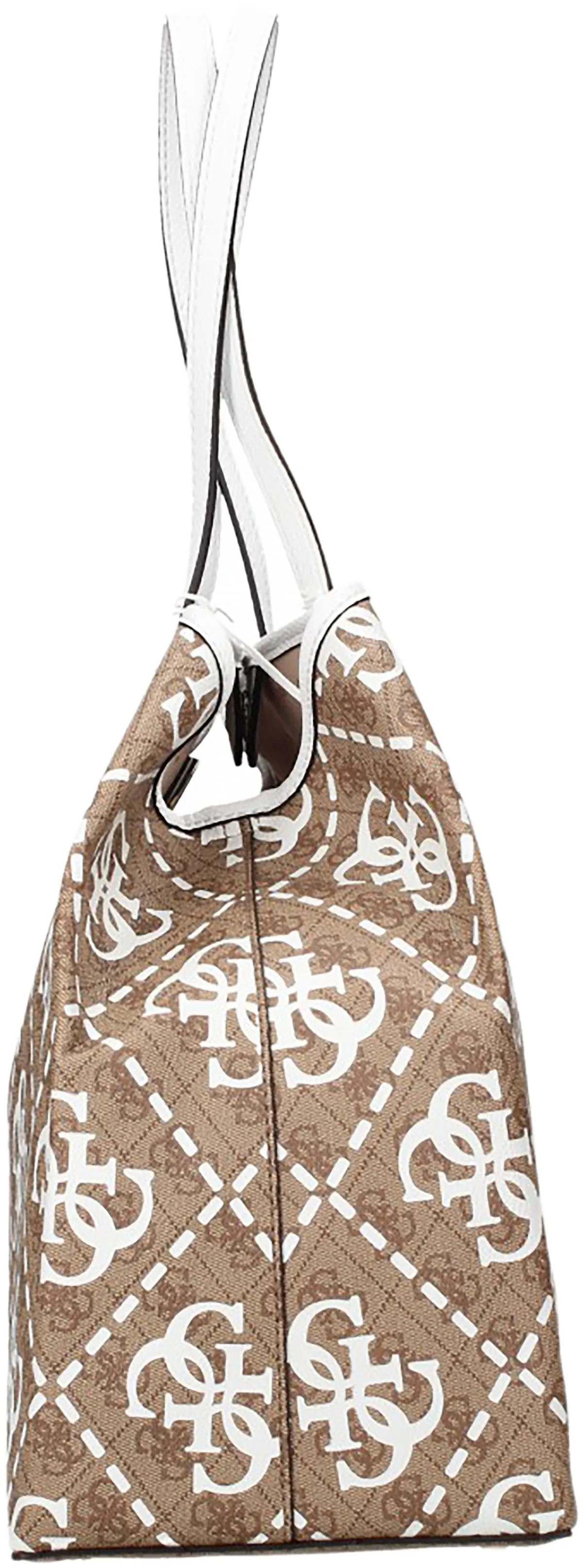 Guess Vikky Bolso de mano sintético con logo 4G para mujer en marrón rosa