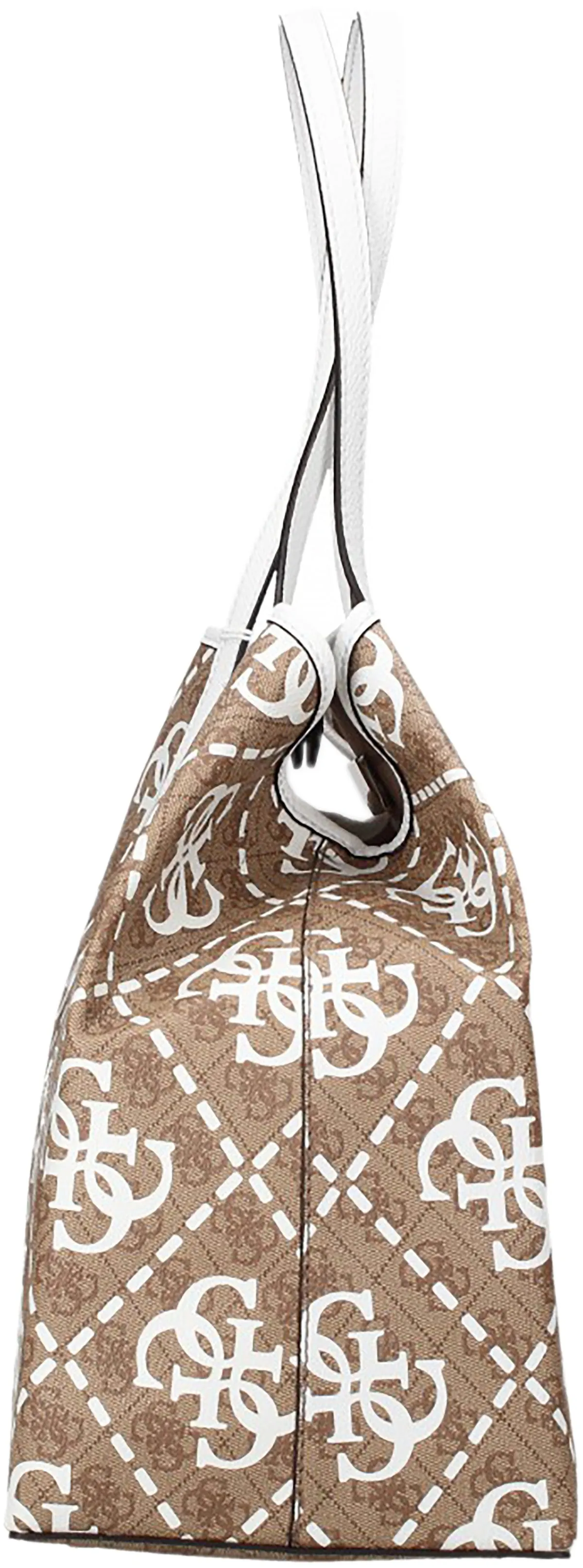 Guess Vikky Bolso de mano sintético con logo 4G para mujer en marrón rosa