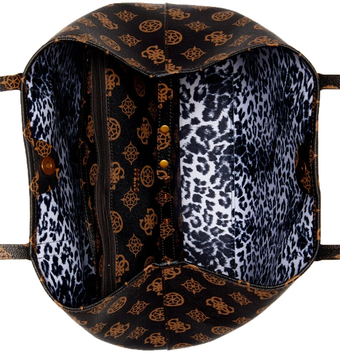 Guess Vikky Bolso sintético con bolsa extraíble para mujer en moca
