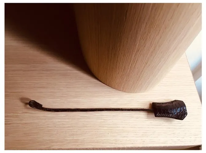 Hermès Cerradura de cocodrilo Hermos porosus y campana para Birkin o Kelly Marrón oscuro 