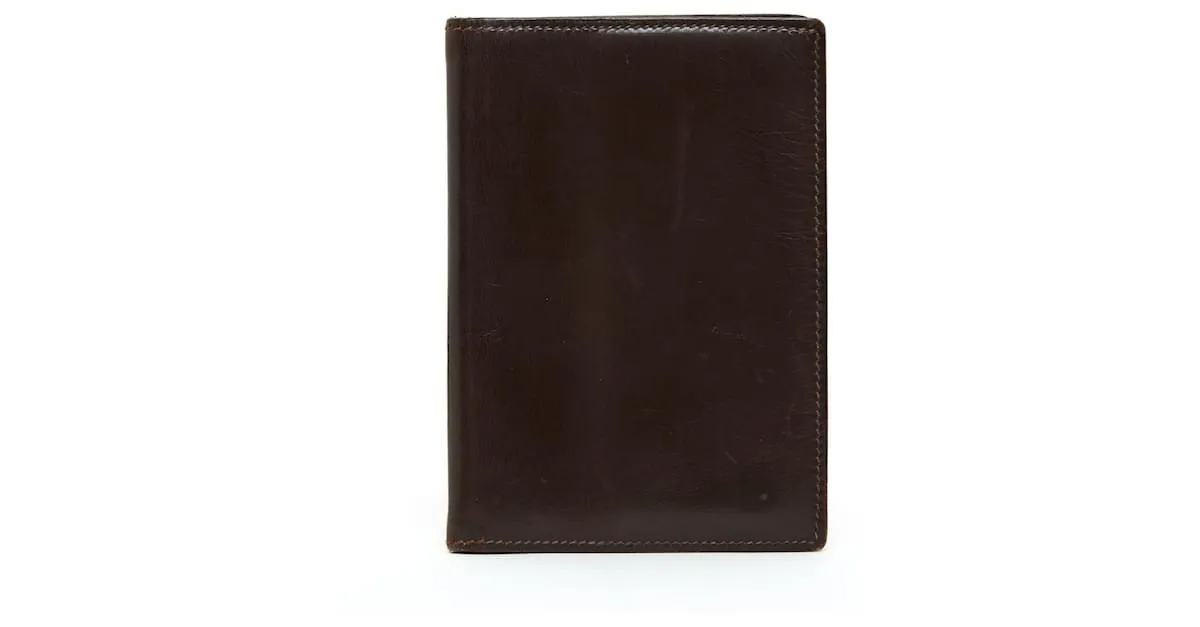 Hermès CUBIERTA AGENDA GM CUERO MARRON Marrón oscuro 