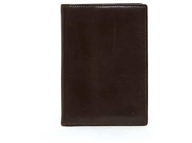 Hermès CUBIERTA AGENDA GM CUERO MARRON Marrón oscuro 