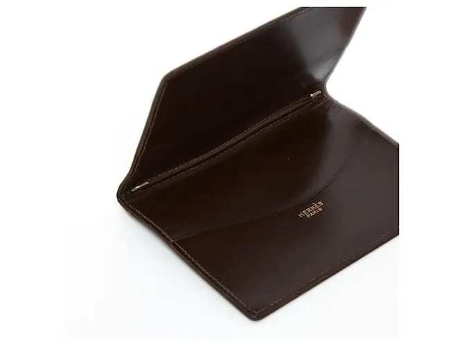 Hermès CUBIERTA AGENDA GM CUERO MARRON Marrón oscuro 