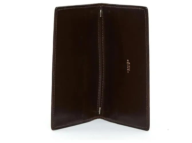 Hermès CUBIERTA AGENDA GM CUERO MARRON Marrón oscuro 