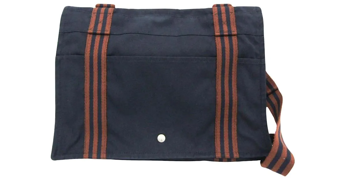 Hermès Fourre tout Azul marino 