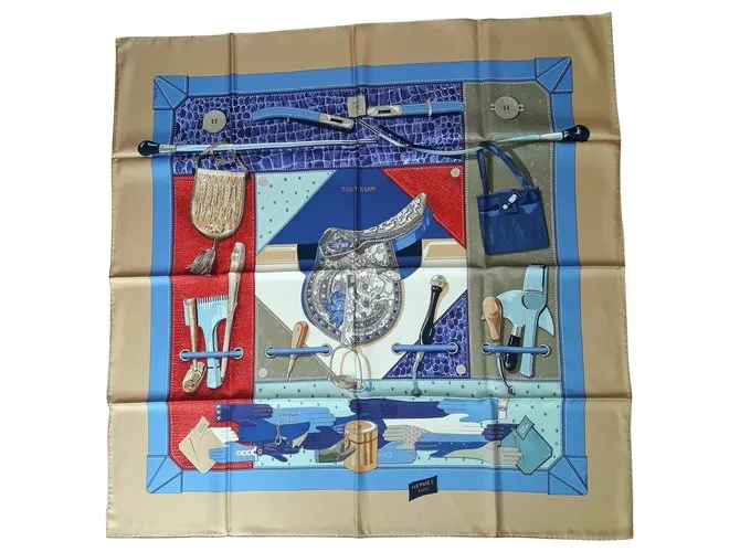 Hermès Todo cuero Azul 