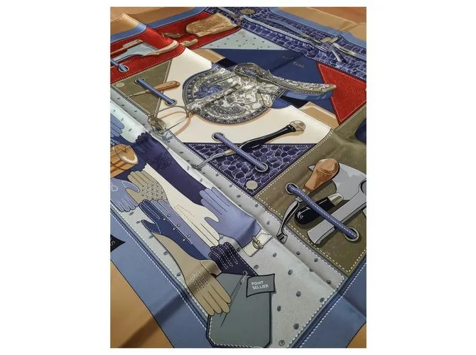 Hermès Todo cuero Azul 