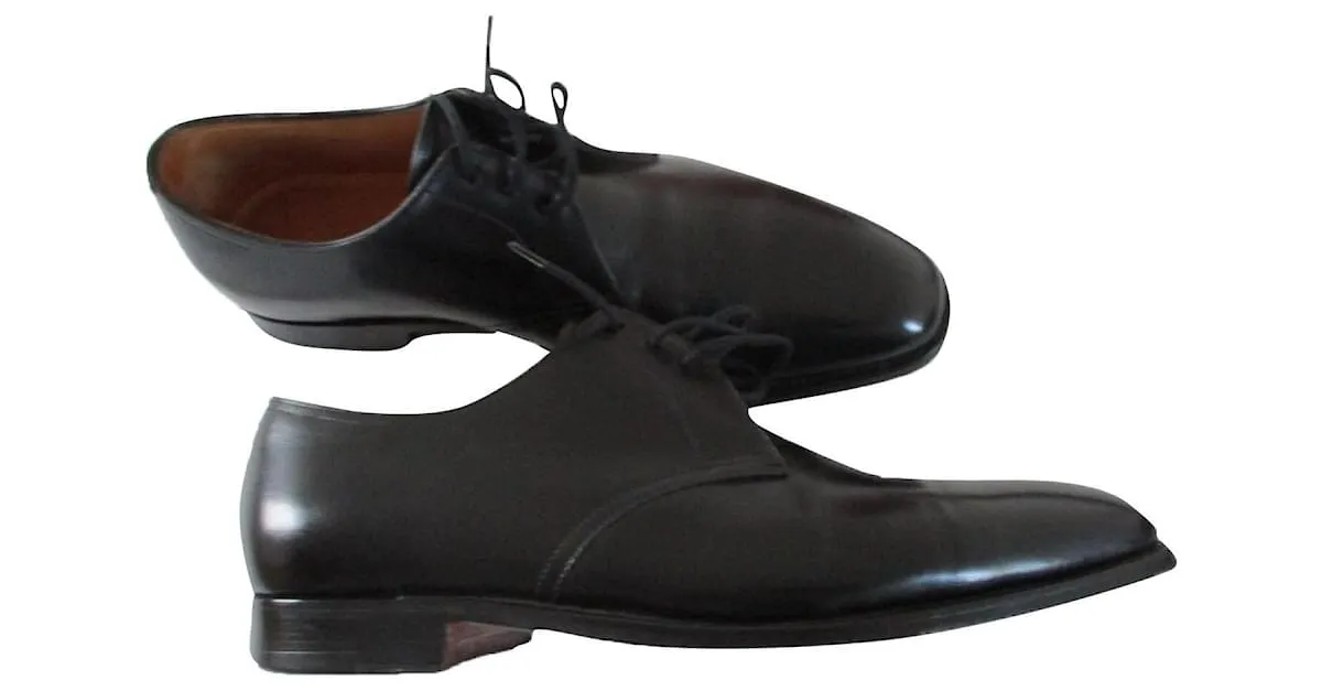 John Lobb Derbis "Perrier", Cuero negro, 42. 