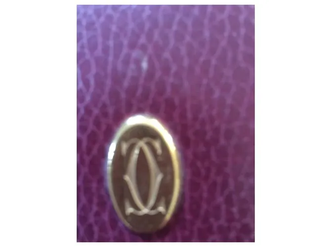 Joyero de cuero Cartier Burdeos 