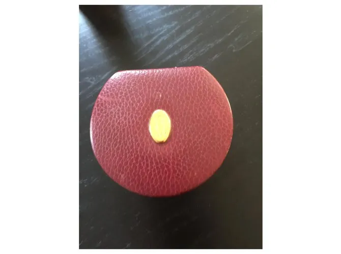 Joyero de cuero Cartier Burdeos 