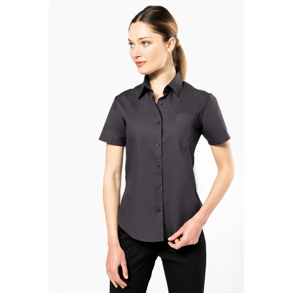 K544CAMISA POPELINA MANGA CORTA MUJER