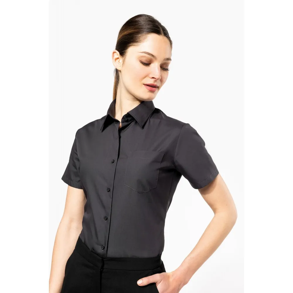 K544CAMISA POPELINA MANGA CORTA MUJER
