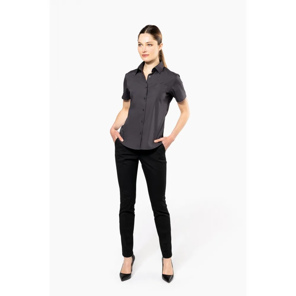 K544CAMISA POPELINA MANGA CORTA MUJER