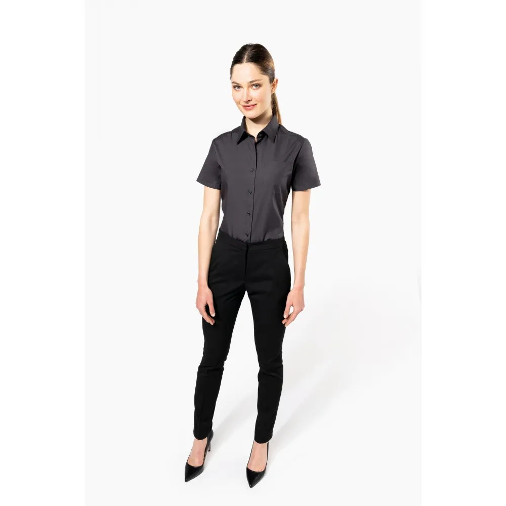 K544CAMISA POPELINA MANGA CORTA MUJER