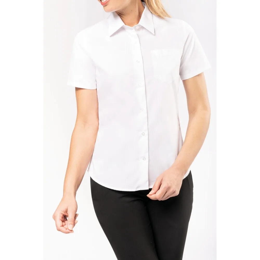 K544CAMISA POPELINA MANGA CORTA MUJER
