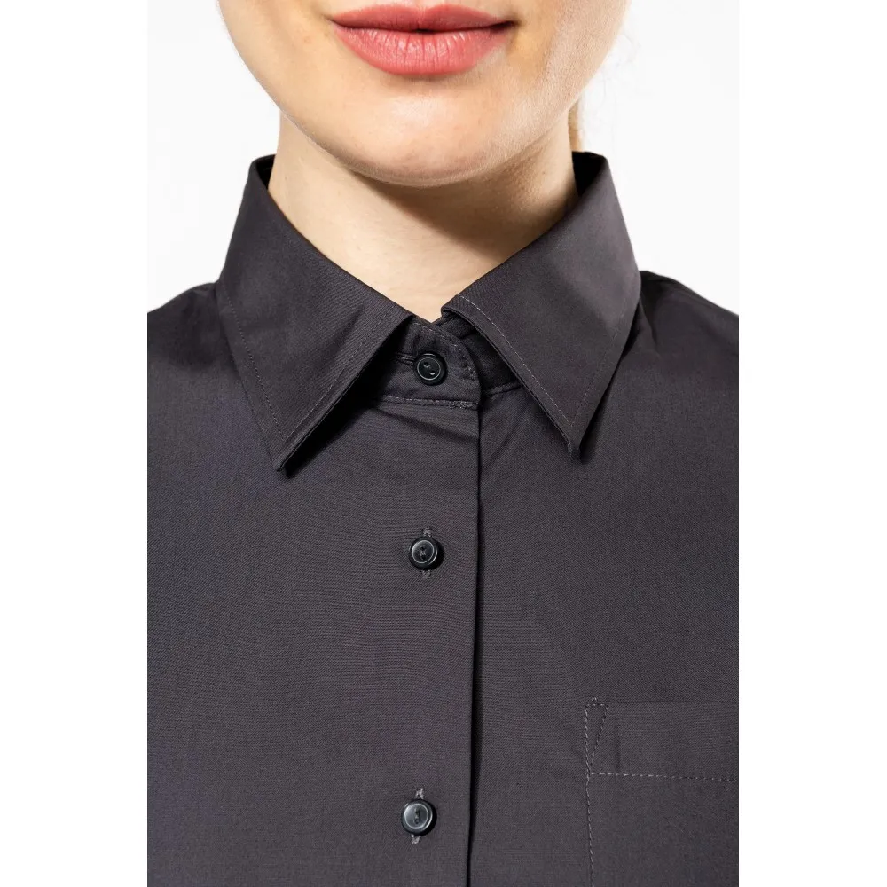 K544CAMISA POPELINA MANGA CORTA MUJER