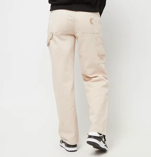 karl kani pantalon og baggy workwear light sand