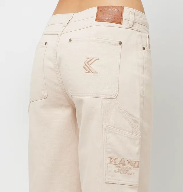 karl kani pantalon og baggy workwear light sand