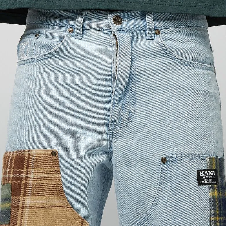 karl kani pantalon retro patchwork carpenter 6000517