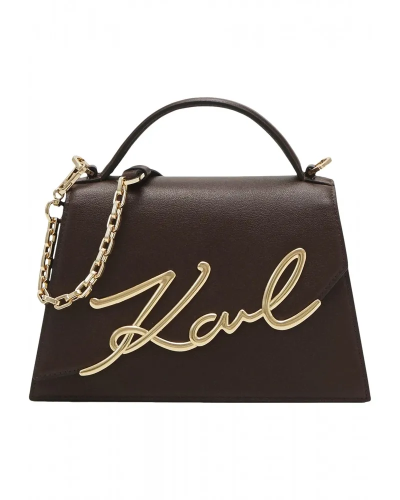 KARL LAGERFELD  BOLSO CROSSBODY K/SIGNATURE COLOR CHOCOLATE