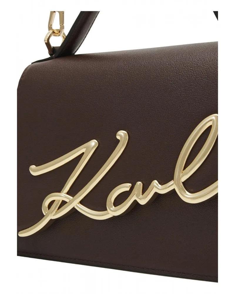 KARL LAGERFELD  BOLSO CROSSBODY K/SIGNATURE COLOR CHOCOLATE
