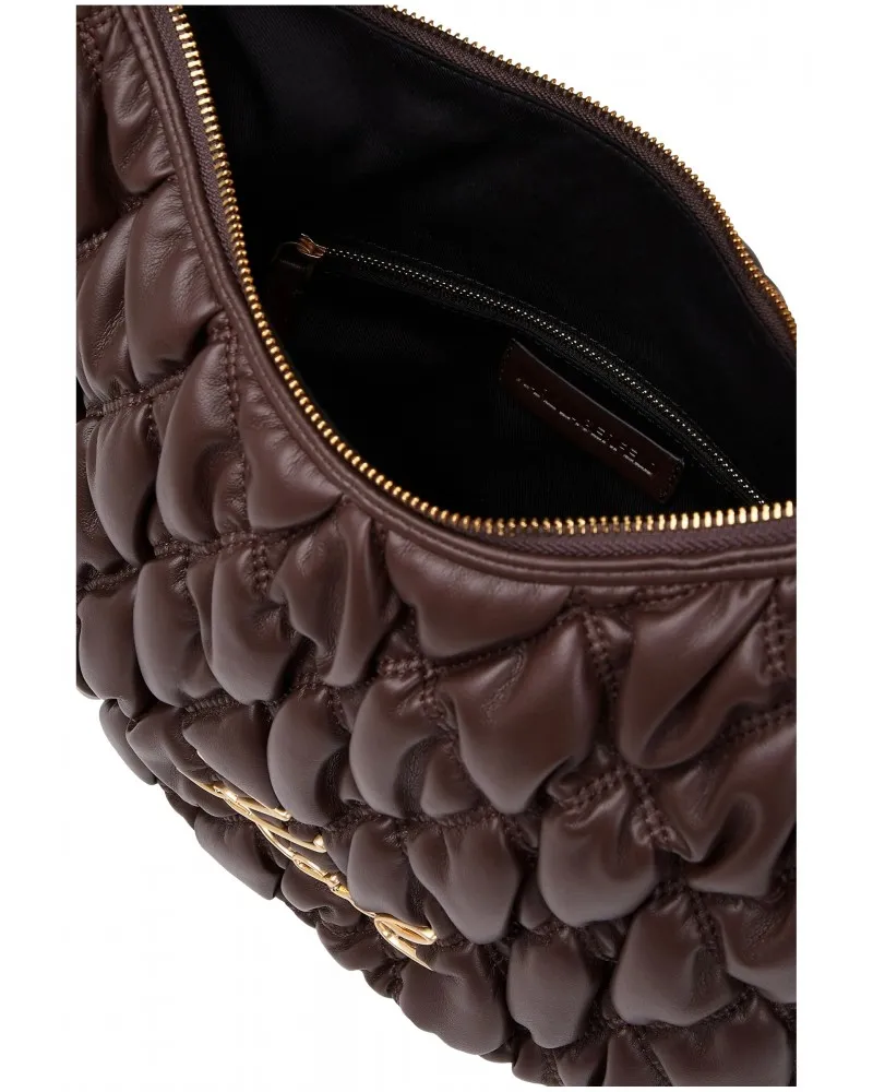 KARL LAGERFELD  BOLSO HOBO K/SIGNATURE KUILT COLOR CHOCOLATE