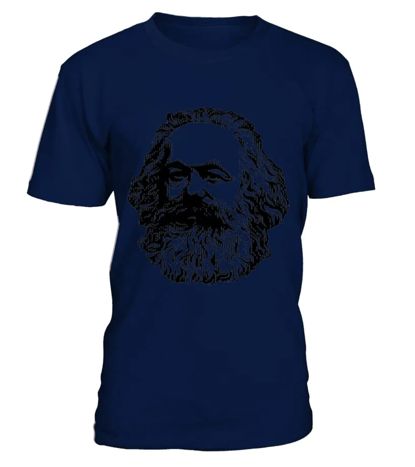  Karl Marx T shirt Marxism Socialism Communism Graphic Tee Camiseta cuello redondo Unisex