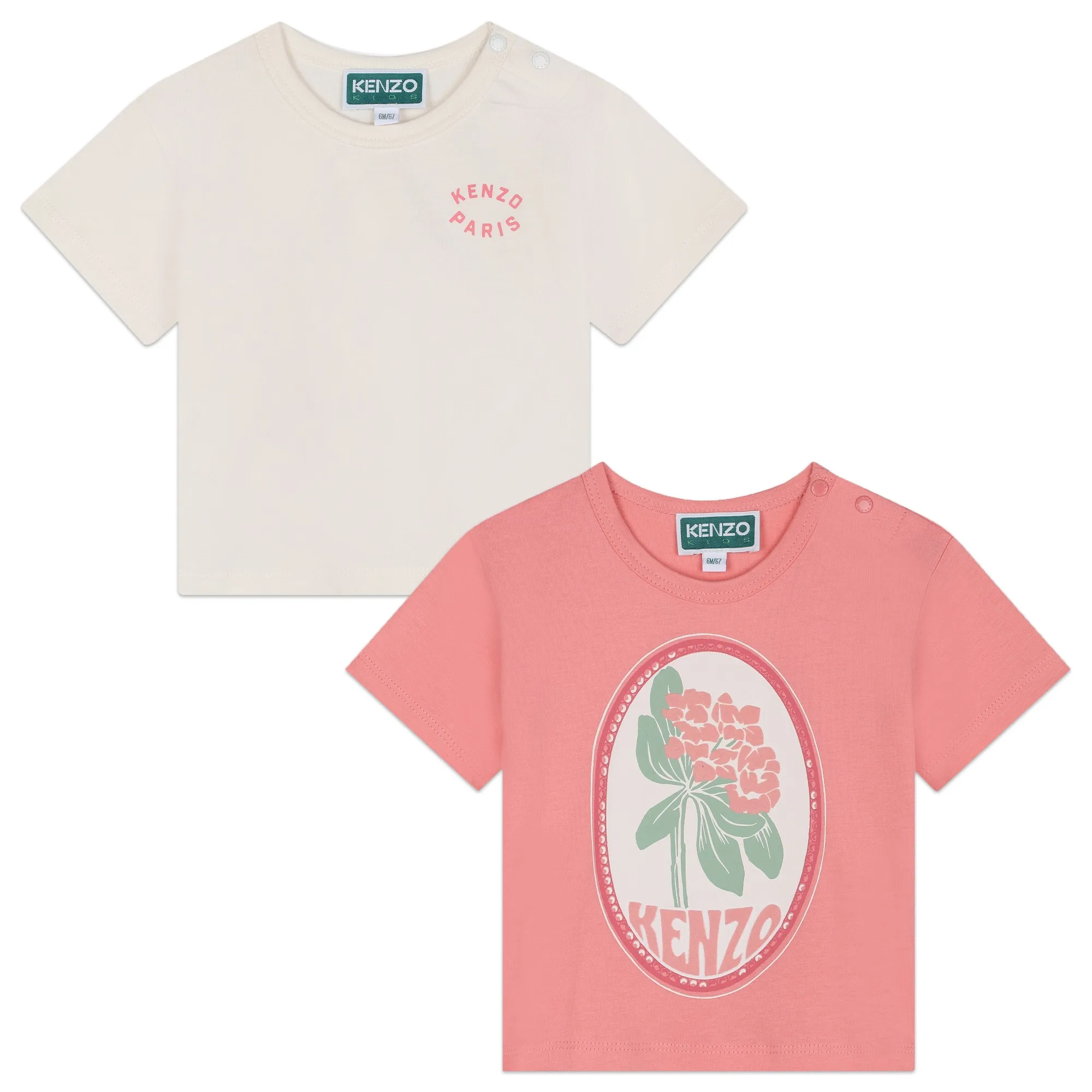 KENZO KIDS 2 camisetas de manga corta