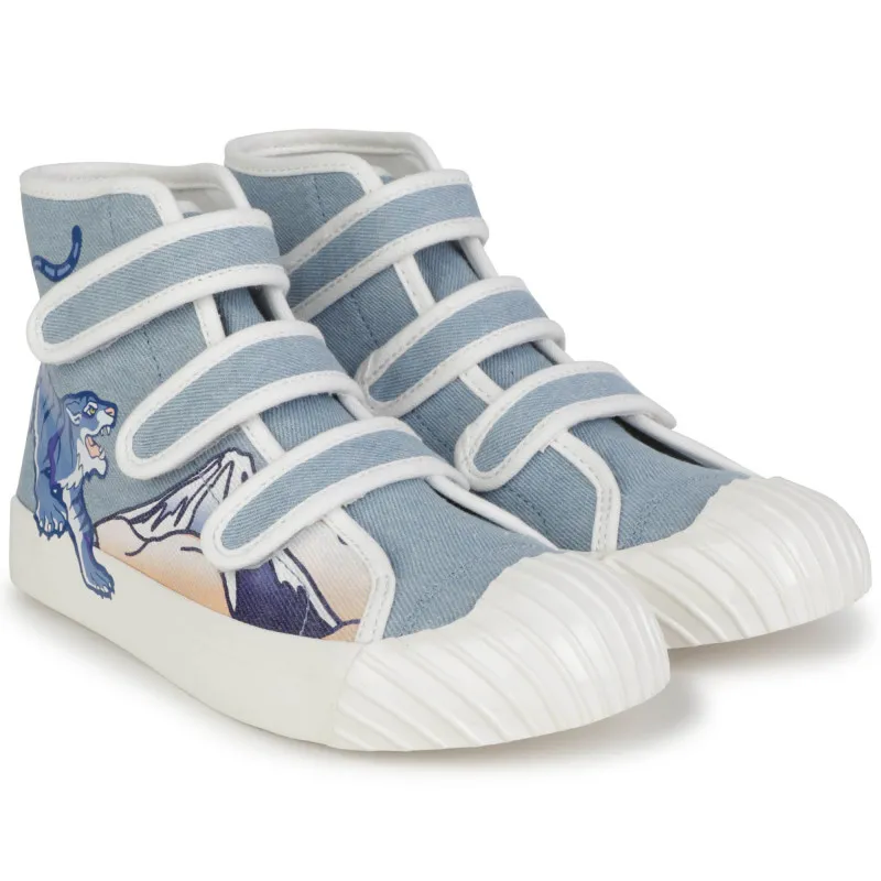 KENZO KIDS Deportivas altas con velcro
