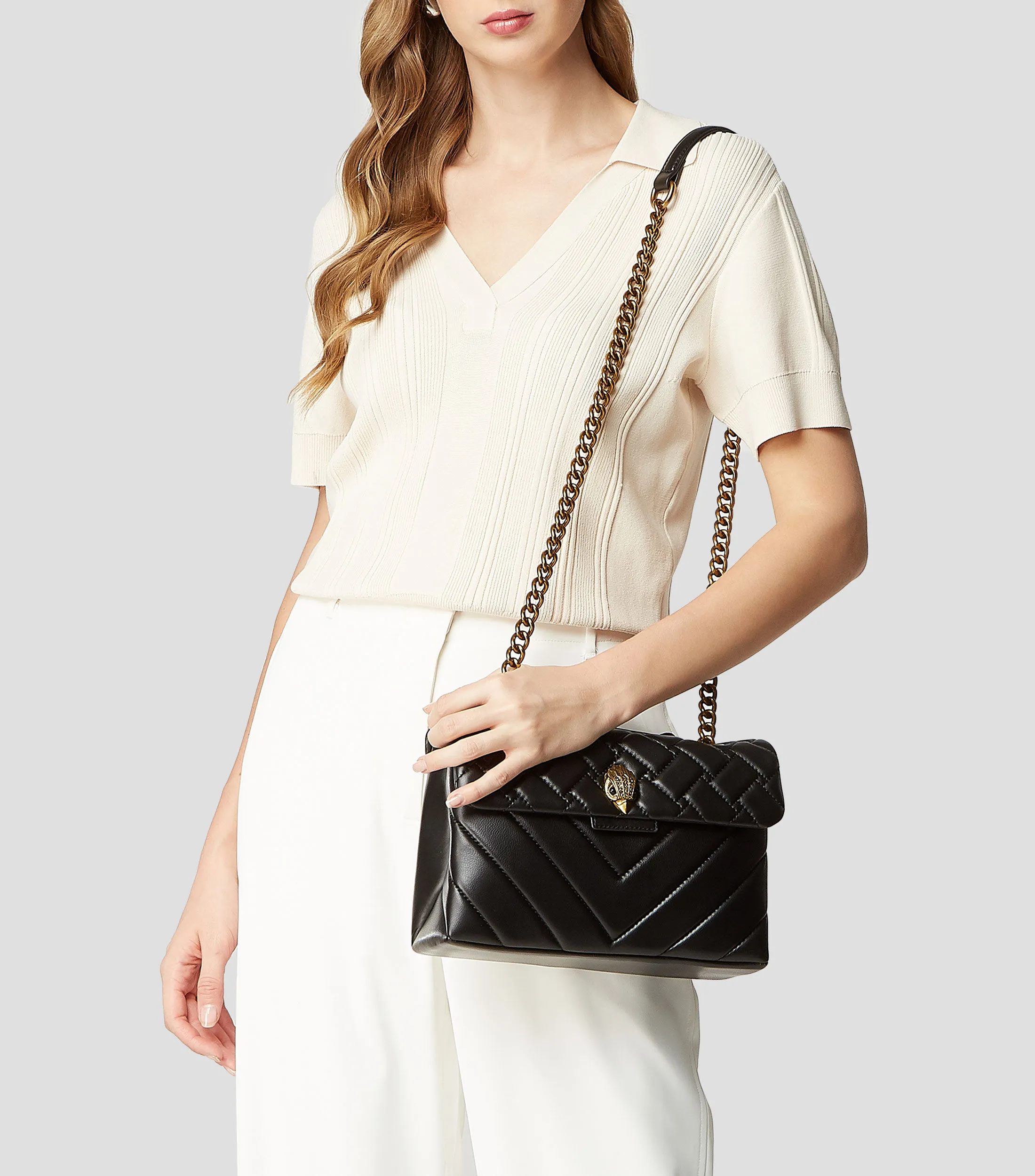 Kurt Geiger Bolso crossbody Negro en Piel Mujer