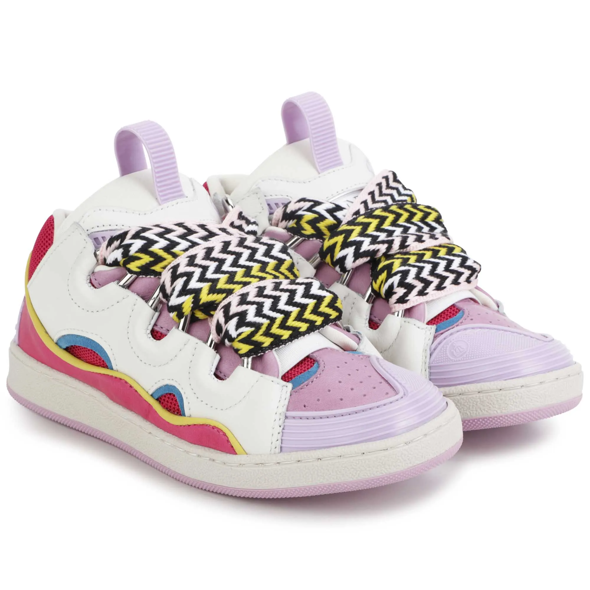 LANVIN Deportivas de piel y textil