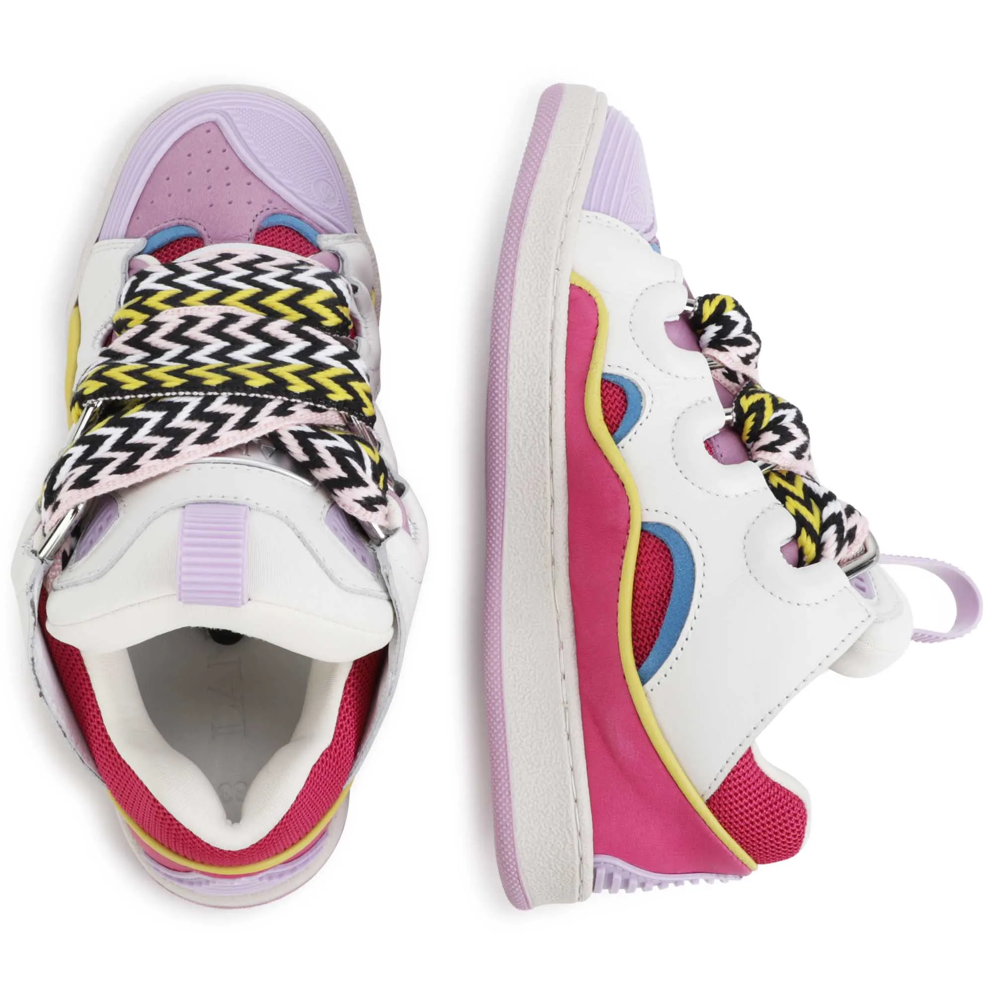 LANVIN Deportivas de piel y textil