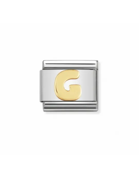 Link Classic Letra G acero y oro 030101 07