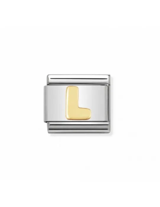 Link Classic Letra L acero y oro 030101 12