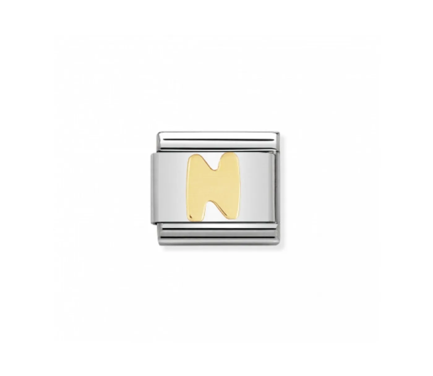 Link Classic Letra N acero y oro 030101 14