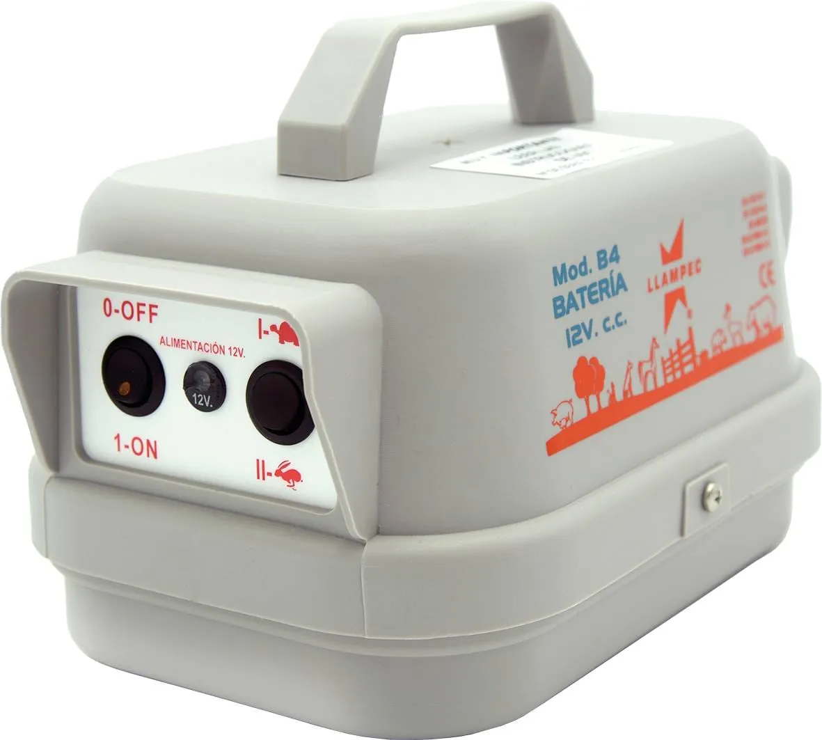 LLAMPEC B4  PASTOR ELéCTRICO A BATERíA 12V PARA ANIMALES