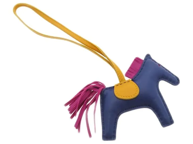 Llavero Charm Rodeo PM de Hermès Azul marino 